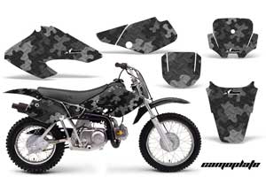 Honda XR50 Dirt Bike Graphic Kit - 2000-2003 Camoplate Black