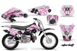 Honda XR50 Dirt Bike Graphic Kit - 2000-2003 Starlett Pink
