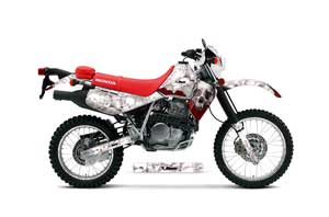 Honda XR650L Dirt Bike Graphic Kit - 1993-2018 Bone Collector White