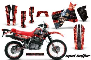 Honda XR650L Dirt Bike Graphic Kit - 1993-2018 Mad Hatter Red