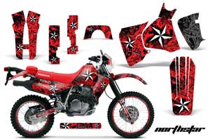 Honda XR650L Dirt Bike Graphic Kit - 1993-2018 Northstar Red