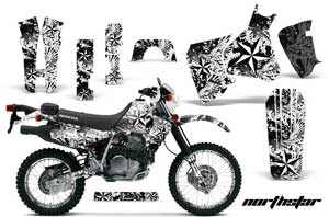 Honda XR650L Dirt Bike Graphic Kit - 1993-2018 Northstar White