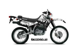 Honda XR650L Dirt Bike Graphic Kit - 1993-2018 Reaper White