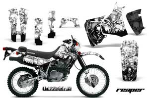 Honda XR650L Dirt Bike Graphic Kit - 1993-2018 Reaper White