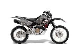 Honda XR650R Dirt Bike Graphic Kit - 2000-2010 Bone Collector Silver