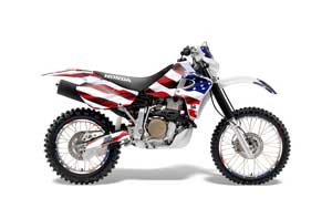 Honda XR650R Dirt Bike Graphic Kit - 2000-2010 Stars and Stripes Red White & Blue