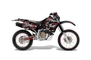 Honda XR650R Dirt Bike Graphic Kit - 2000-2010 Silver Star - Silverhaze Red