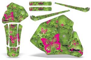Honda XR80 Dirt Bike Graphic Kit - 1985-2000 Butterfly Green