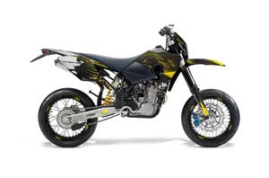 Husaberg FS / FE Dirt Bike Graphic Kit - 2006-2008 Carbon X Yellow