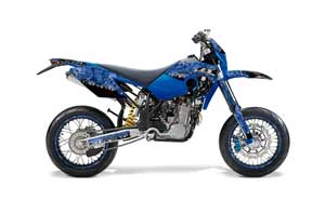 Husaberg FS / FE Dirt Bike Graphic Kit - 2006-2008 Reaper Blue
