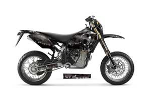 Husaberg FC / FE / FS 400 Dirt Bike Graphic Kit - 2001-2005 Reaper Black