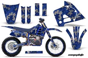Husaberg FC 501 Dirt Bike Graphic Kit - 1997-1999 Camoplate Blue