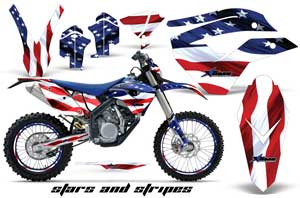 Husaberg FS / FE 670 Dirt Bike Graphic Kit - 2009-2012 Star - s and Stripes
