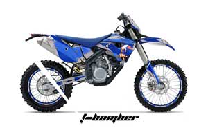 Husaberg FS / FE 450 Dirt Bike Graphic Kit - 2009-2012 T Bomber Blue