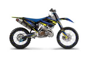 Husaberg TC / FC 250 Dirt Bike Graphic Kit - 2013-2014 Attack Blue
