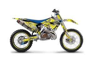 Husaberg TC / FC 250 Dirt Bike Graphic Kit - 2013-2014 Deaden Yellow
