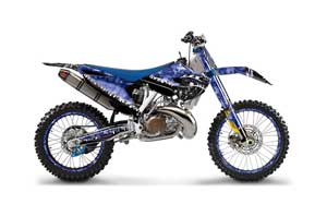 Husaberg TC / FC 250 Dirt Bike Graphic Kit - 2013-2014 Reaper Blue