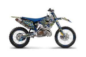 Husaberg TC / FC 300 Dirt Bike Graphic Kit - 2013-2014 Widow Maker Yellow