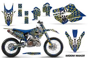 Husaberg TC / FC 300 Dirt Bike Graphic Kit - 2013-2014 Widow Maker Yellow