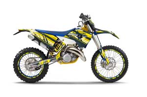 Husaberg TE 125 Dirt Bike Graphic Kit - 2011-2012 In Line Yellow