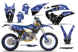 Husaberg TE 125 Dirt Bike Graphic Kit - 2011-2012 Reaper Blue