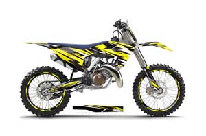 Husqvarna TC 125 Dirt Bike Graphic Kit - 2016-2017 Attack Yellow