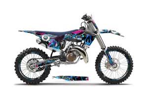Husqvarna TC 125 Dirt Bike Graphic Kit - 2016-2017 Frenzy Blue