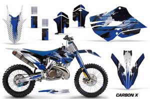 Husqvarna TC / FC 250 Dirt Bike Graphic Kit - 2014-2016 Carbon X Blue