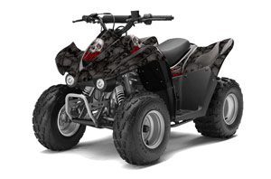 Kawasaki KFX 50 / 90 ATV Graphic Kit - 2007-2021 Bone Collector Black