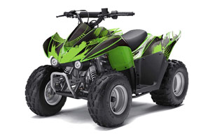 Kawasaki KFX 50 / 90 ATV Graphic Kit - 2007-2021 Carbon X Green