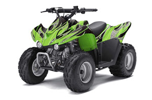 Kawasaki KFX 50 / 90 ATV Graphic Kit - 2007-2021 Tribal Flames Green