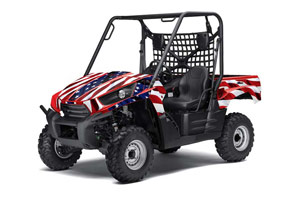 Kawasaki Teryx 750 Graphic Kit - 2007-2009 Stars and Stripes Red White & Blue