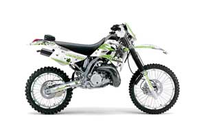 Kawasaki KDX200 Dirt Bike Graphic Kit - 1995-2006 Toxicity Green