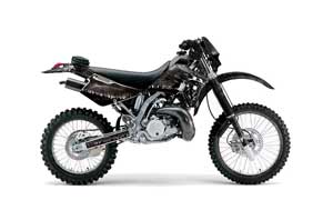 Kawasaki KDX220 Dirt Bike Graphic Kit - 1997-2005 Reaper Black