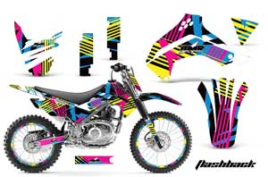 Kawasaki KLX140 Dirt Bike Graphic Kit - 2008-2021 Flashback