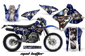 Kawasaki KLX400 Dirt Bike Graphic Kit - 2000-2016 Mad Hatter Blue