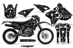 Kawasaki KLX400 Dirt Bike Graphic Kit - 2000-2016 Reaper Black