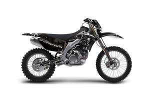 Kawasaki KLX450 Enduro Dirt Bike Graphic Kit - 2008-2016 Reaper Black