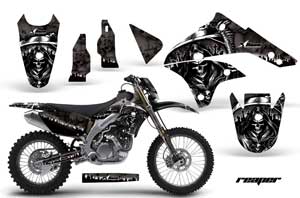 Kawasaki KLX450 Enduro Dirt Bike Graphic Kit - 2008-2016 Reaper Black