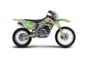 Kawasaki KLX450 Enduro Dirt Bike Graphic Kit - 2008-2016 T Bomber Green