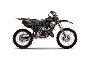 Kawasaki KX125 Dirt Bike Graphic Kit - 1999-2002 Reaper Black