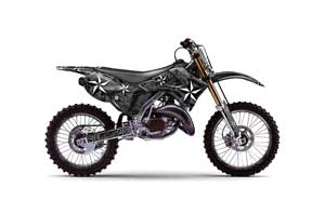 Kawasaki KX125 Dirt Bike Graphic Kit - 1999-2002 NorthStar Black