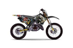 Kawasaki KX125 Dirt Bike Graphic Kit - 1999-2002 Number of the Beast