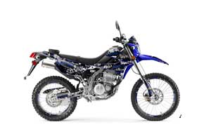 Kawasaki KLX250 Enduro Dirt Bike Graphic Kit - 2008-2018 Silver Star - Silverhaze Blue