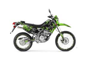 Kawasaki KLX250 Enduro Dirt Bike Graphic Kit - 2008-2018 Camoplate Green