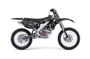 Kawasaki KX250F Dirt Bike Graphic Kit - 2006-2008 Reaper Black