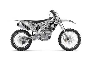 Kawasaki KX250F Dirt Bike Graphic Kit - 2017-2018 Meltdown White