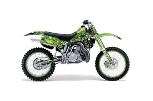 Kawasaki KX500 Dirt Bike Graphic Kit - 1988-2004 Reaper Green