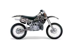 Kawasaki KX500 Dirt Bike Graphic Kit - 1988-2004 Reaper Silver