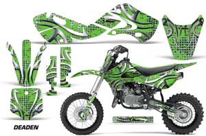 Kawasaki KX65 Dirt Bike Graphic Kit - 2002-2018 Deaden Green